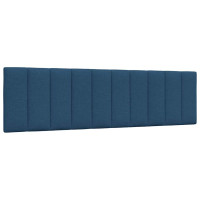 Produktbild för Bed Frame without Mattress "Hanko" Blue 180x200cm Fabric