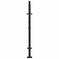 Produktbild för Trädgårdsgrind svart 100x100 cm stål ljusdesign