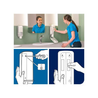 Produktbild för Dispenser TORK S4 tvål/handsprit vit