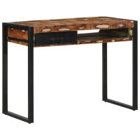 Produktbild för Skrivbord flerfärgat 100x50x75 cm massivt trä återvunnet