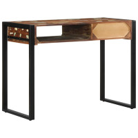 Produktbild för Skrivbord flerfärgat 100x50x75 cm massivt trä återvunnet