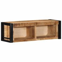 Produktbild för Tv-bänk 80x30x25 cm massivt grovt mangoträ