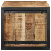 Produktbild för Tv-bänk 80x30x25 cm massivt grovt mangoträ