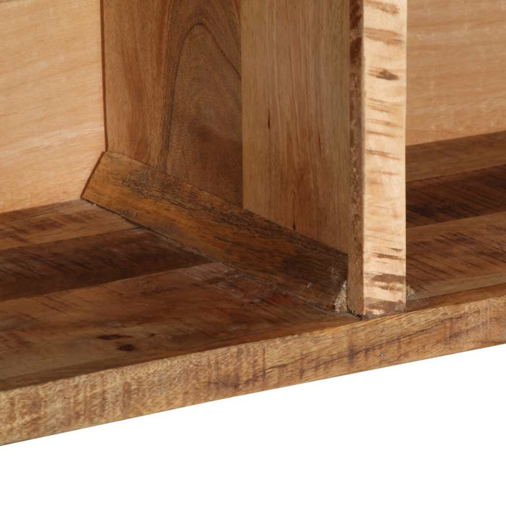 Produktbild för Tv-bänk 80x30x25 cm massivt grovt mangoträ