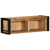 Produktbild för Tv-bänk 80x30x25 cm massivt grovt mangoträ