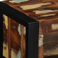 Produktbild för Tv-bänk flerfärgad 80x30x25 cm massivt återvunnet trä