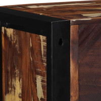Produktbild för Tv-bänk flerfärgad 80x30x25 cm massivt återvunnet trä