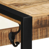 Produktbild för Klädhängare 80x35x35 cm massivt grovt mangoträ