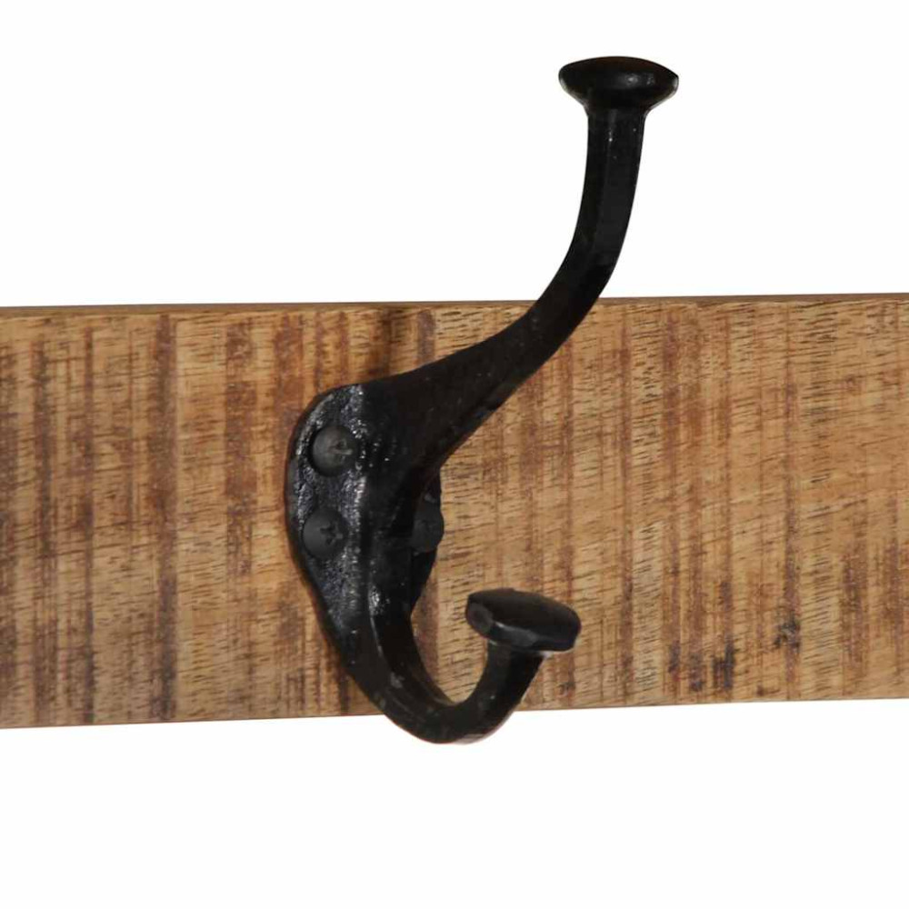 Produktbild för Klädhängare 80x35x35 cm massivt grovt mangoträ