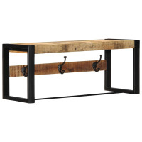 Produktbild för Klädhängare 80x35x35 cm massivt grovt mangoträ