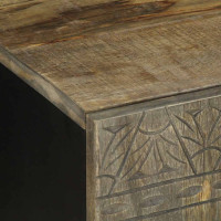 Produktbild för TV-bänk ljusgrå 105x33,5x46 cm mango i massivt trä