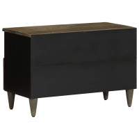 Produktbild för TV-bänk ljusgrå 70x33,5x46 cm mango i massivt trä