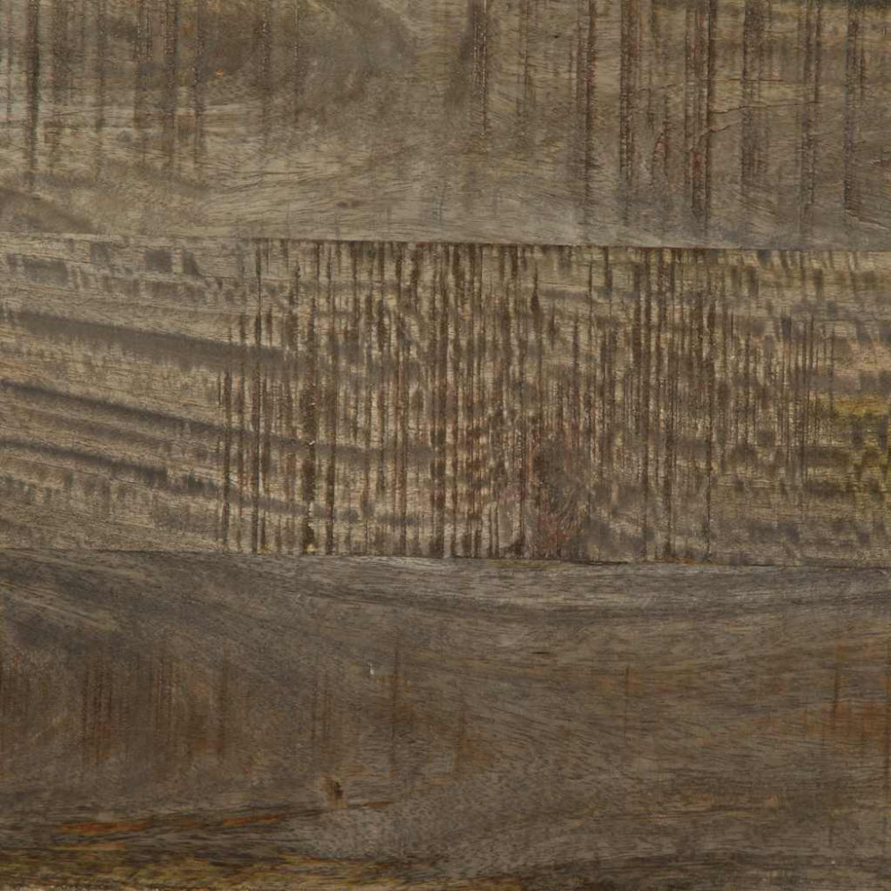 Produktbild för TV-bänk ljusgrå 80x31,5x46 cm massivt trä mango