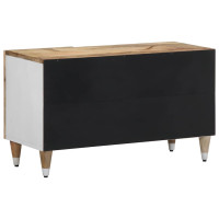 Produktbild för Tv-bänk 80x31,5x46 cm massivt mangoträ
