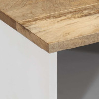 Produktbild för Tv-bänk 80x31,5x46 cm massivt mangoträ