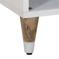 Produktbild för Tv-bänk 80x31,5x46 cm massivt mangoträ
