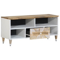 Produktbild för TV-bänk 100x33,5x46 cm mango i massivt trä