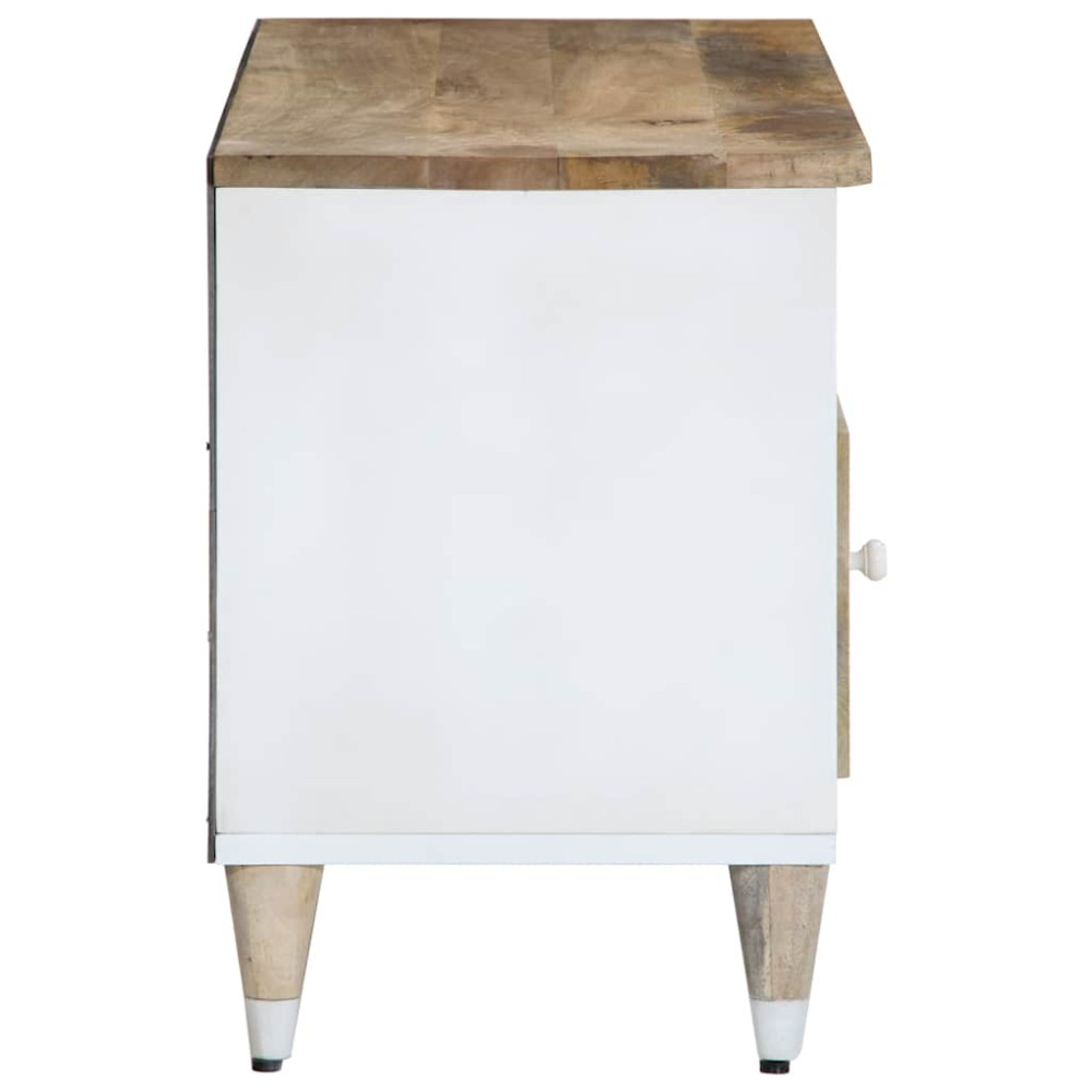 Produktbild för TV-bänk 100x33,5x46 cm mango i massivt trä