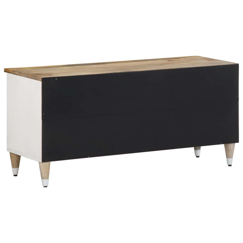 Produktbild för TV-bänk 100x33,5x46 cm mango i massivt trä