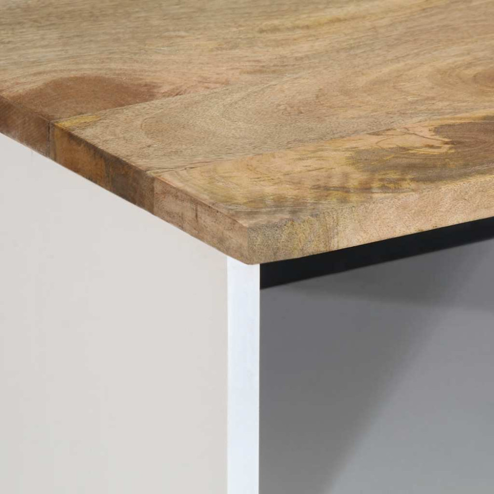Produktbild för TV-bänk 100x33,5x46 cm mango i massivt trä