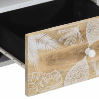 Produktbild för TV-bänk 100x33,5x46 cm mango i massivt trä