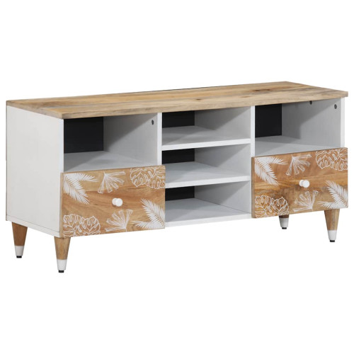 vidaXL TV-bänk 100x33,5x46 cm mango i massivt trä