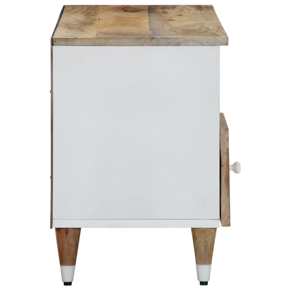 Produktbild för TV-bänk 100x33,5x46 cm mango i massivt trä