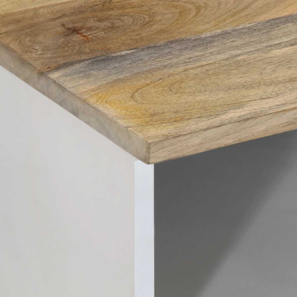 Produktbild för TV-bänk 100x33,5x46 cm mango i massivt trä