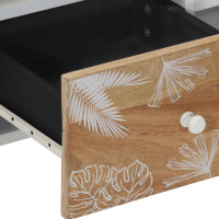 Produktbild för TV-bänk 100x33,5x46 cm mango i massivt trä