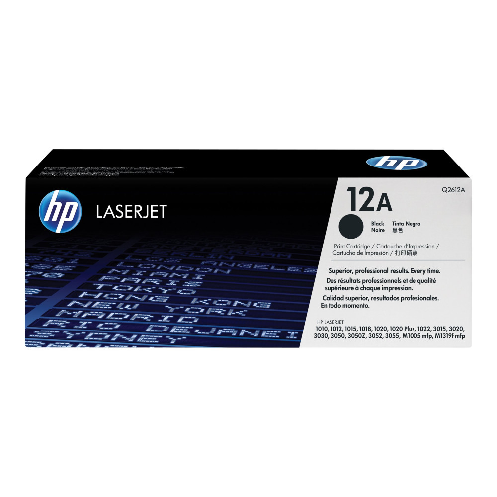 Produktbild för HP 12A - svart - original - LaserJet - tonerkassett (Q2612A)