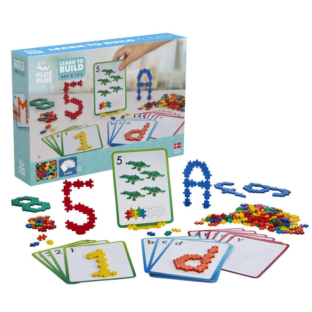 Produktbild för Plus-Plus Learn To Build ABC & 123
