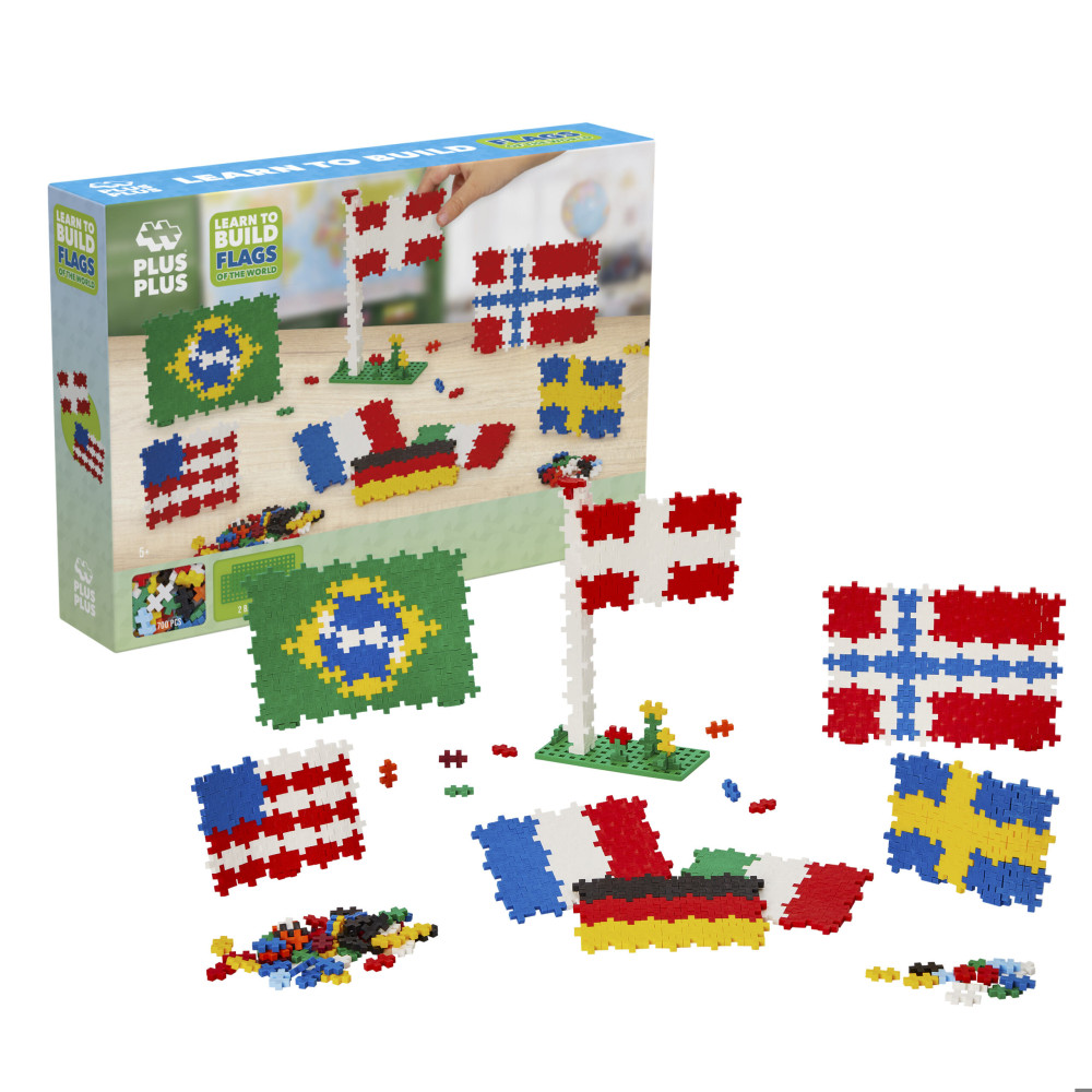 Produktbild för Plus-Plus Learn To Build Flags of the World