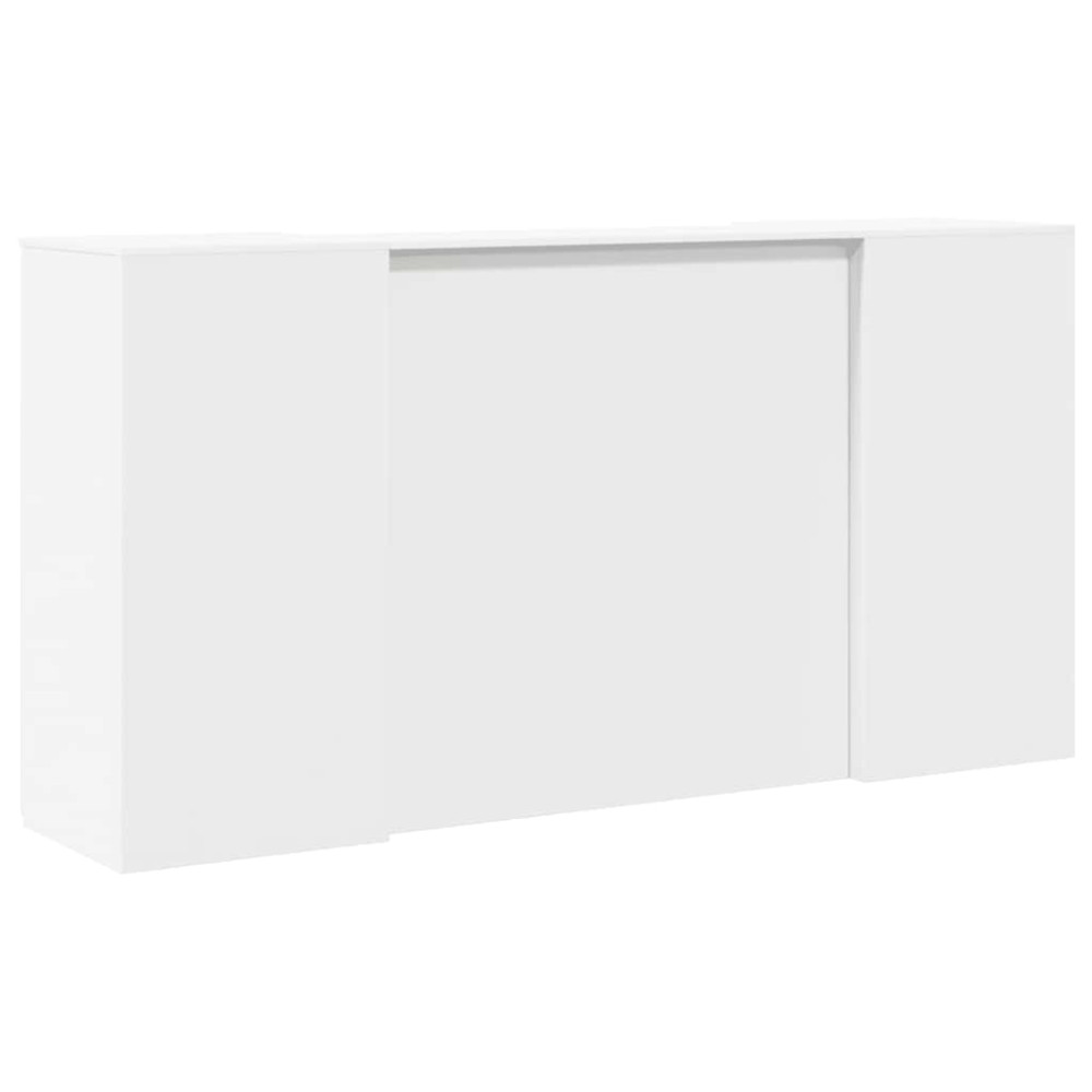 Produktbild för Receptionsdisk vit 200x50x103,5 cm konstruerat trä
