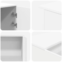 Produktbild för Receptionsdisk vit 200x50x103,5 cm konstruerat trä