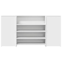 Produktbild för Receptionsdisk vit 200x50x103,5 cm konstruerat trä