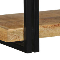 Produktbild för Vägghylla 70x33x35 cm massiv mango i grovt trä