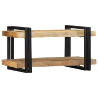 Produktbild för Vägghylla 70x33x35 cm massiv mango i grovt trä