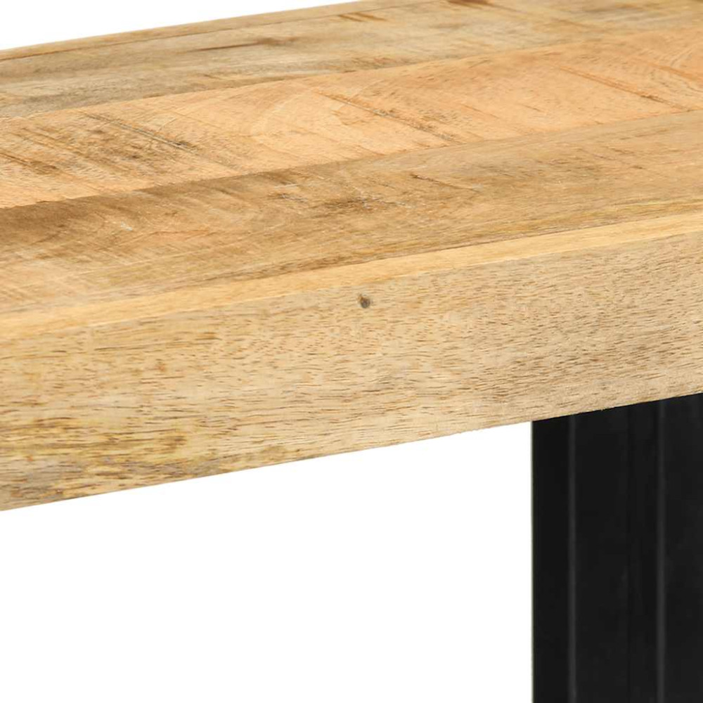 Produktbild för Vägghylla 70x33x35 cm massiv mango i grovt trä