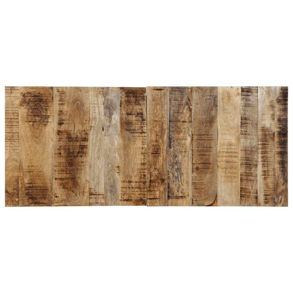 Produktbild för Sänggavel 120 cm massivt grovt trä mango