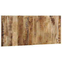 Produktbild för Sänggavel 120 cm massivt grovt trä mango