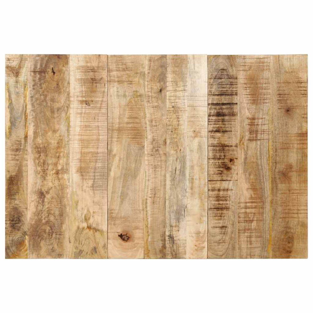 Produktbild för Sänggavel 120 cm massivt grovt trä mango