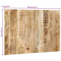 Produktbild för Sänggavel 120 cm massivt grovt trä mango