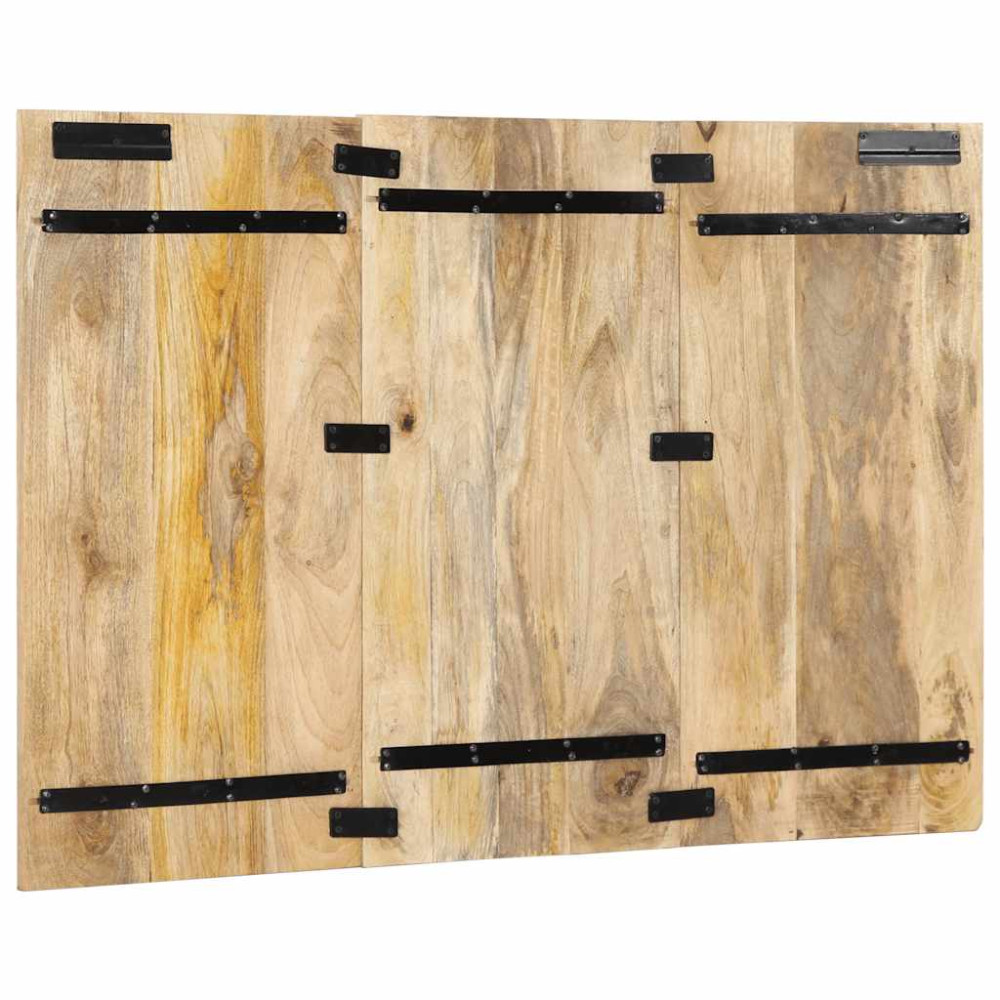 Produktbild för Sänggavel 120 cm massivt grovt trä mango