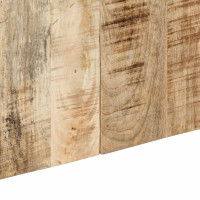 Produktbild för Sänggavel 120 cm massivt grovt trä mango