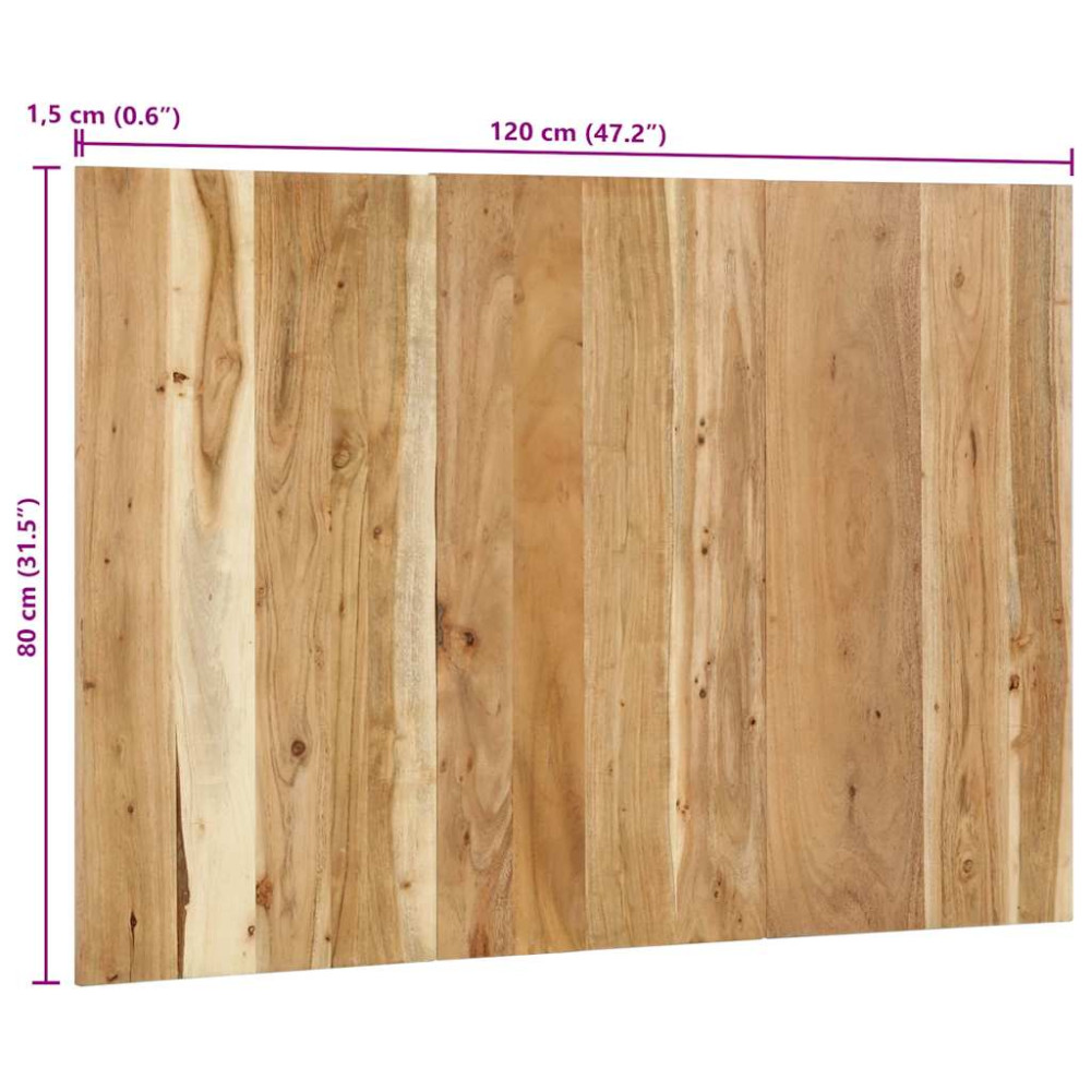 Produktbild för Sänggavel 120 cm massivt trä akacia