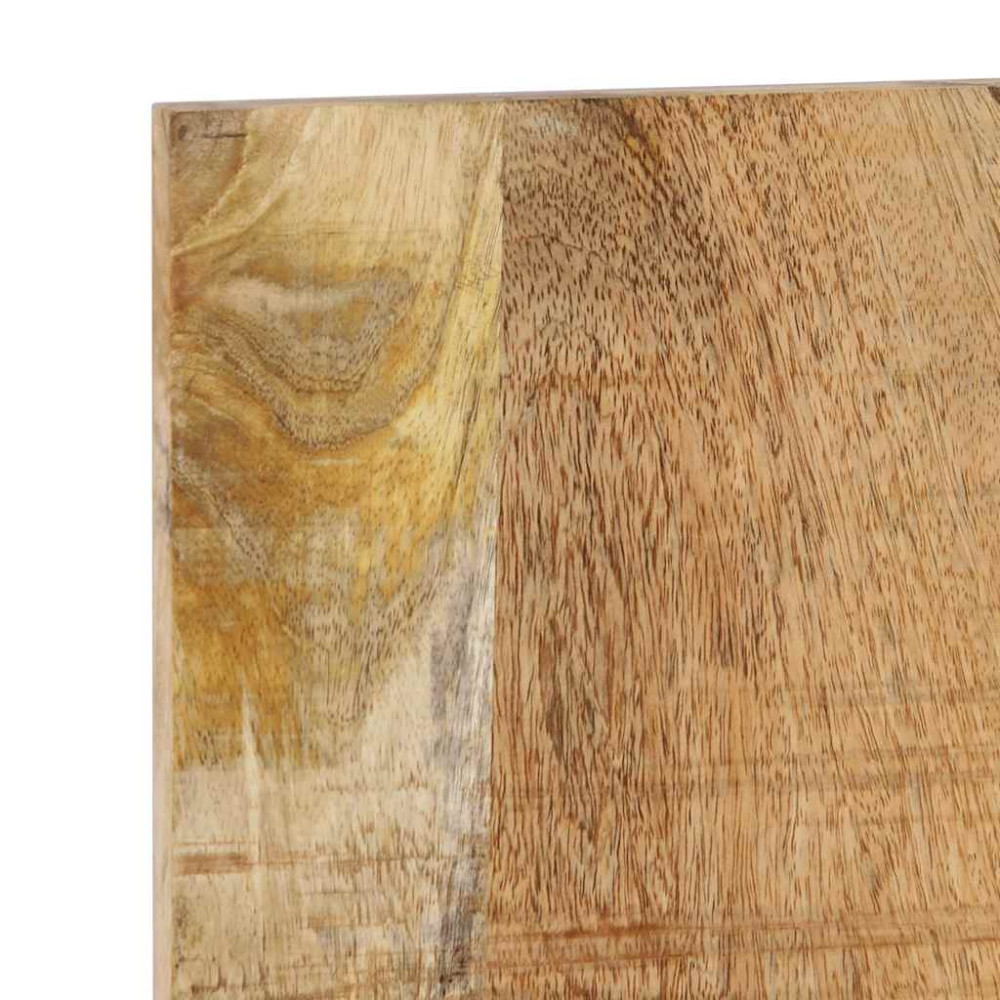 Produktbild för Sänggavel 140 cm massivt grovt trä mango
