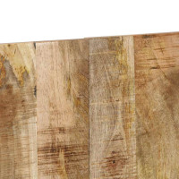 Produktbild för Sänggavel 140 cm massivt grovt trä mango