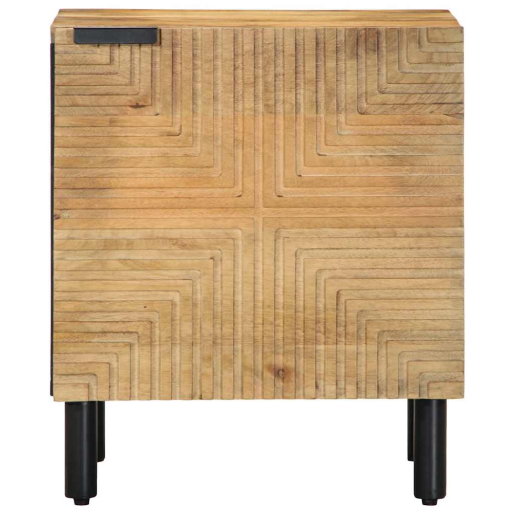 Produktbild för Sängbord 2 st brun 40x33x46 cm mango i massivt trä