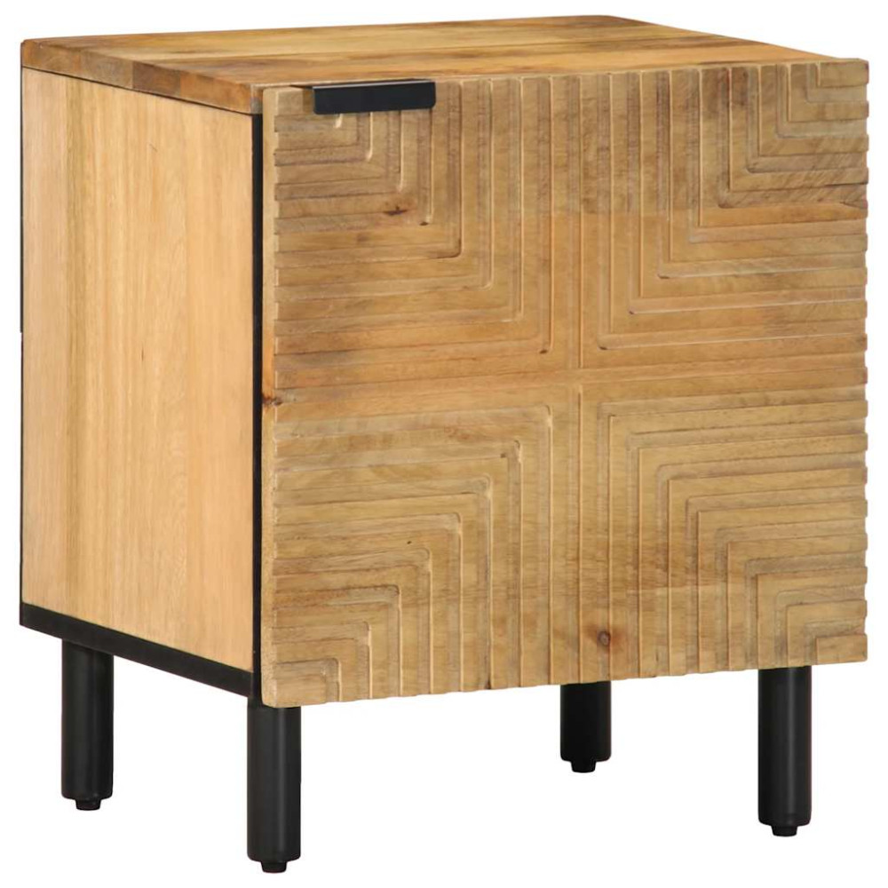 Produktbild för Sängbord 2 st brun 40x33x46 cm mango i massivt trä