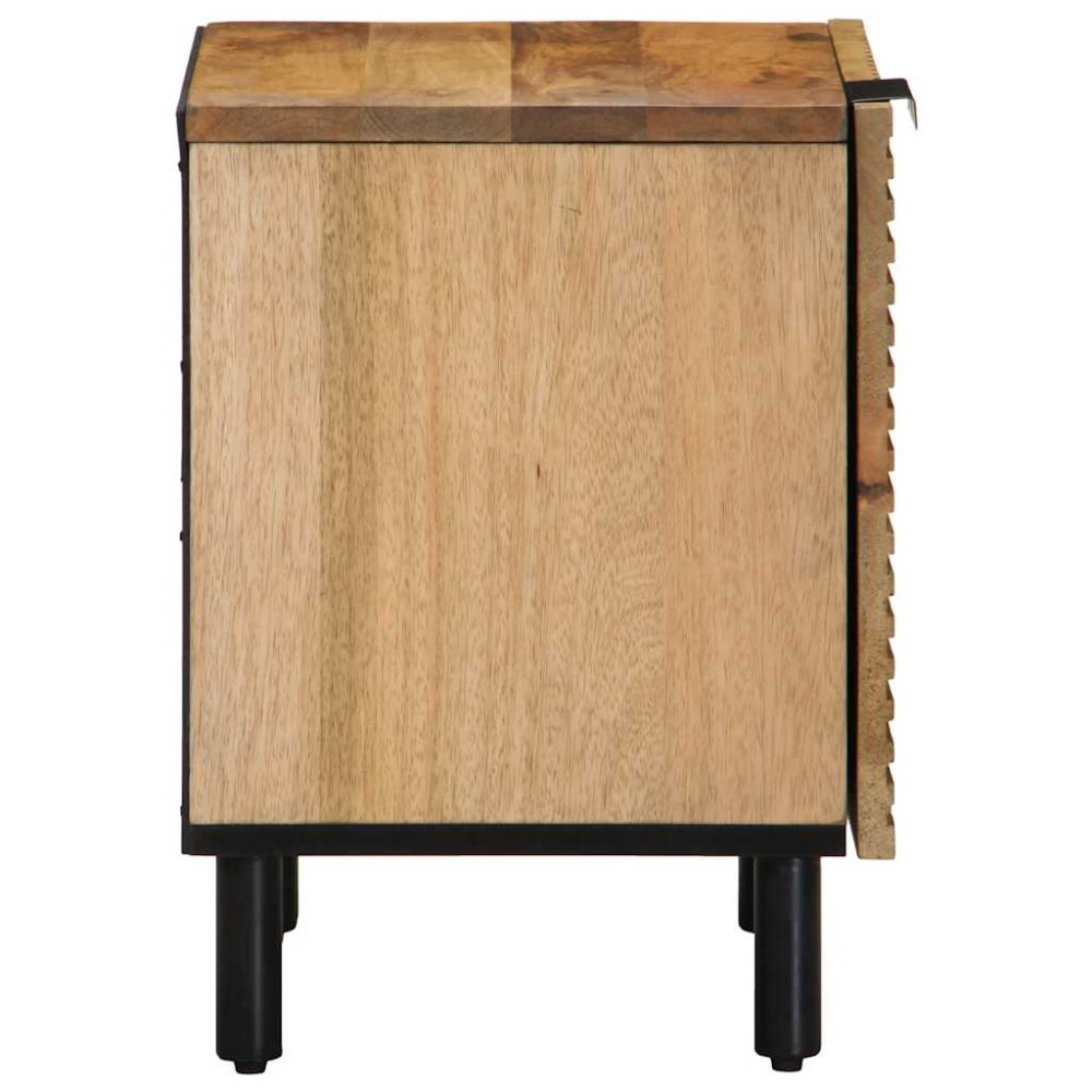 Produktbild för Sängbord 2 st brun 40x33x46 cm mango i massivt trä